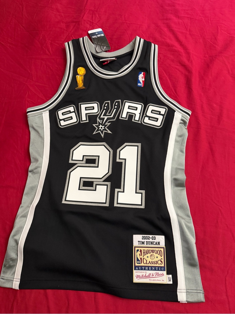 Mitchell & Ness AUTHENTIC Tim Duncan NBA finals jersey size small retail $325